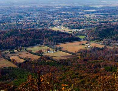 View from Chilhowee Mountain