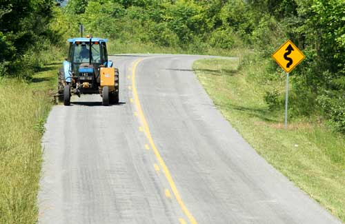 Tractor on a Road