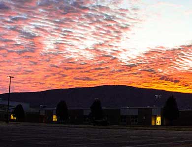 Sunrise at Polk County High School